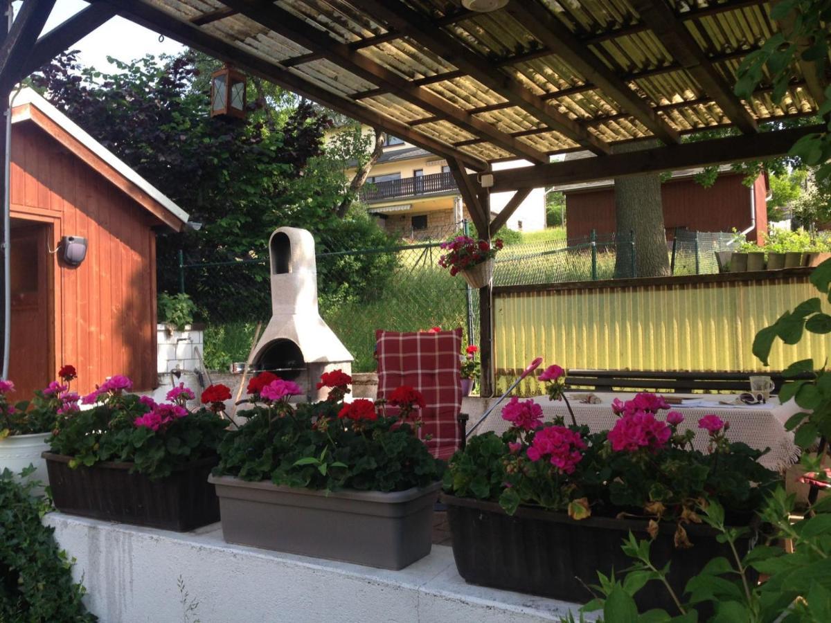 Am Balkon Des Erzgebirges Lägenhet Bernsbach Exteriör bild