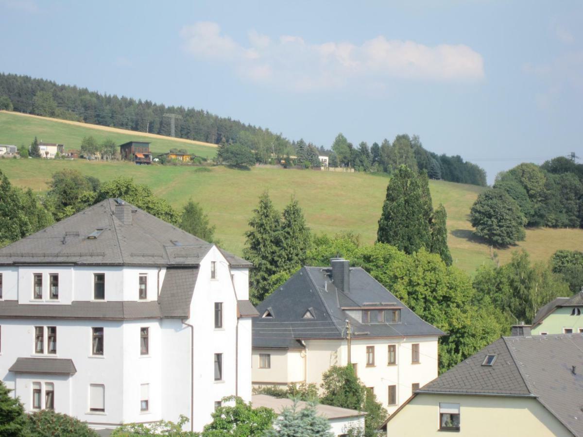 Am Balkon Des Erzgebirges Lägenhet Bernsbach Exteriör bild